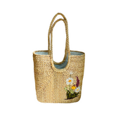 Oval Water Hyacinth Shoulder Bag 1